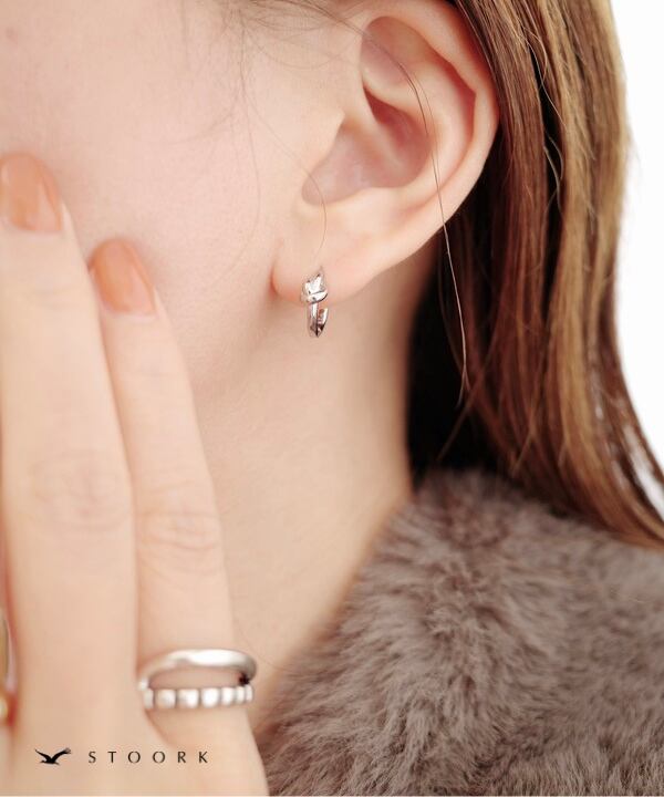 s925 Mini Knot Hoop Pierce