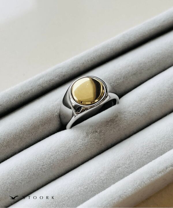 2tone Oval Ring