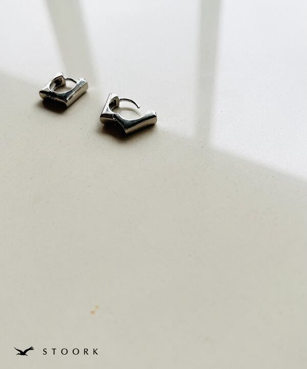 s925 Square Hoop Pierce