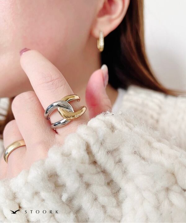 【再入荷】2Tone Knot Ring