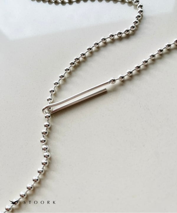 【再入荷】s925 Ball Chain Hook Necklace