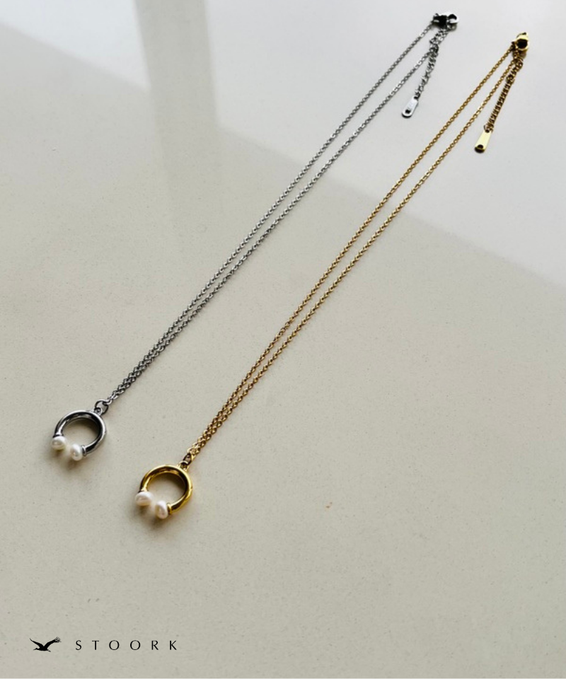 Pearl Horseshoe Necklace