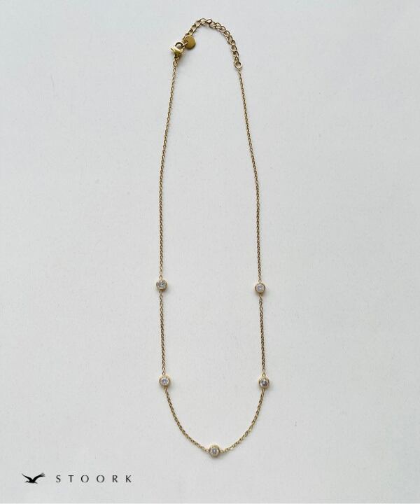 Zircon Station Necklace