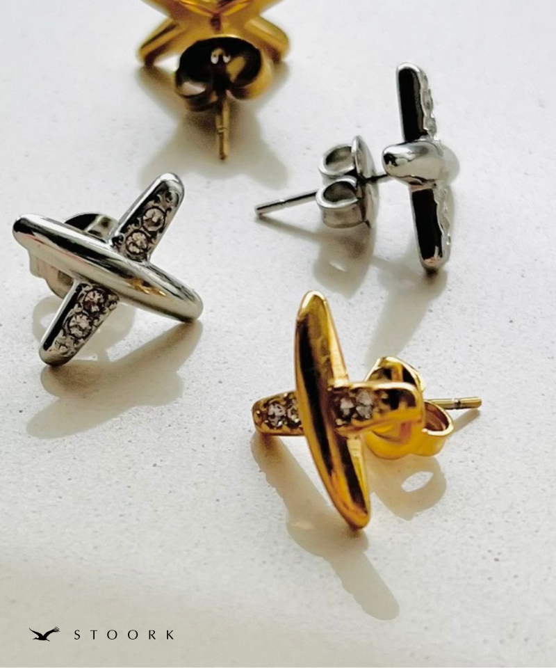 Cross Line Zircon Pierce