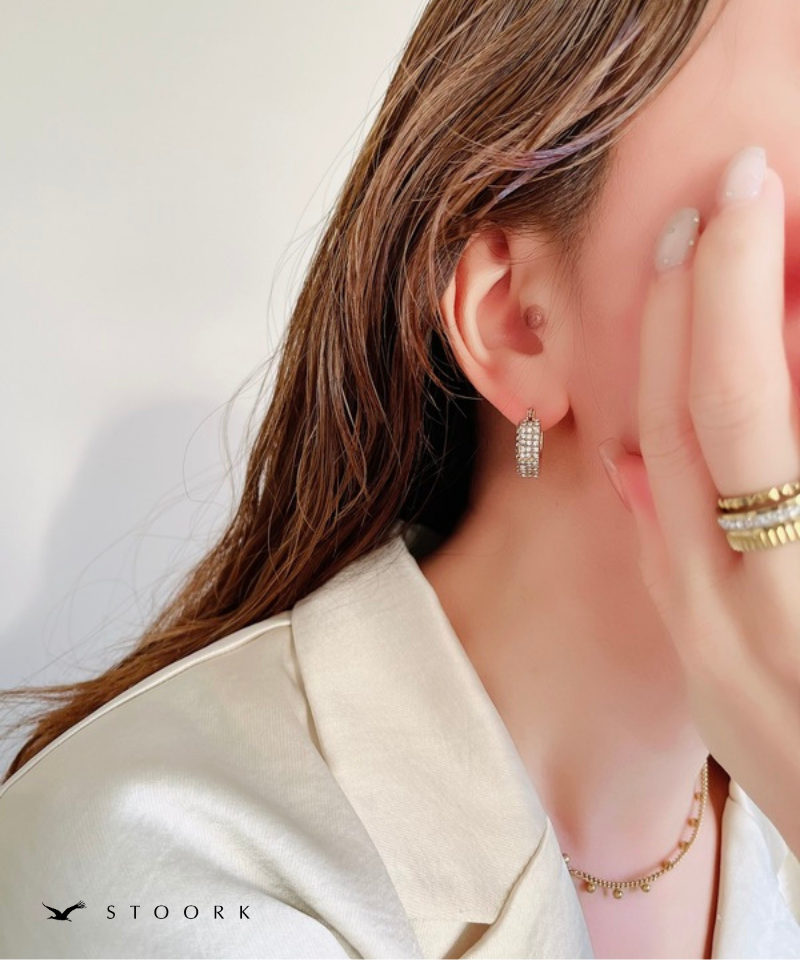 Glitz Hexagon Hoop Pierce