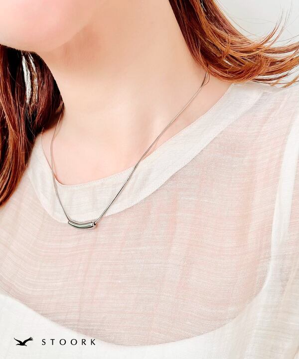 【再入荷】s925 Metal Beans Necklace