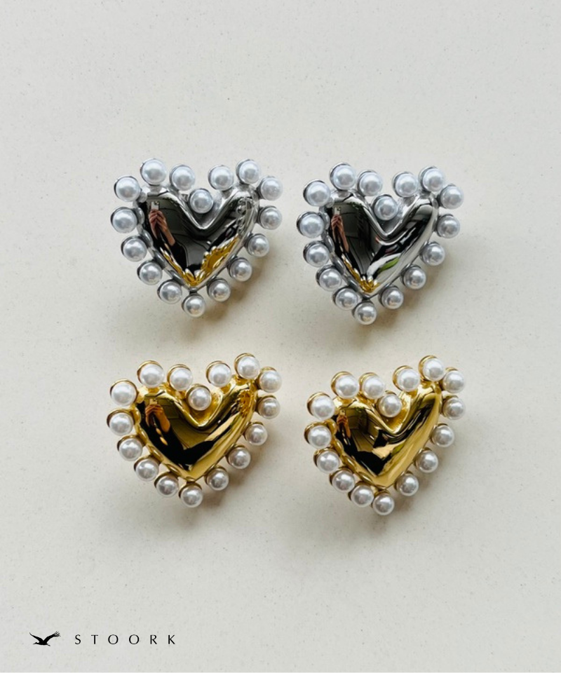 Pearl Frame Heart Pierce