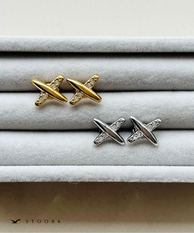 Cross Line Zircon Pierce