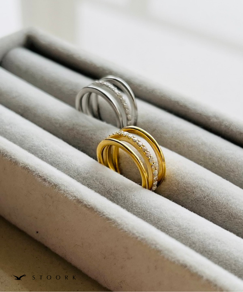 Triple Line Zircon Ear Cuff