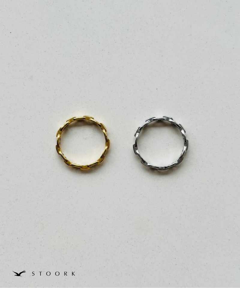 Skinny Link Chain Ring