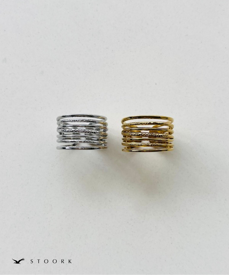 Layered Line Ring