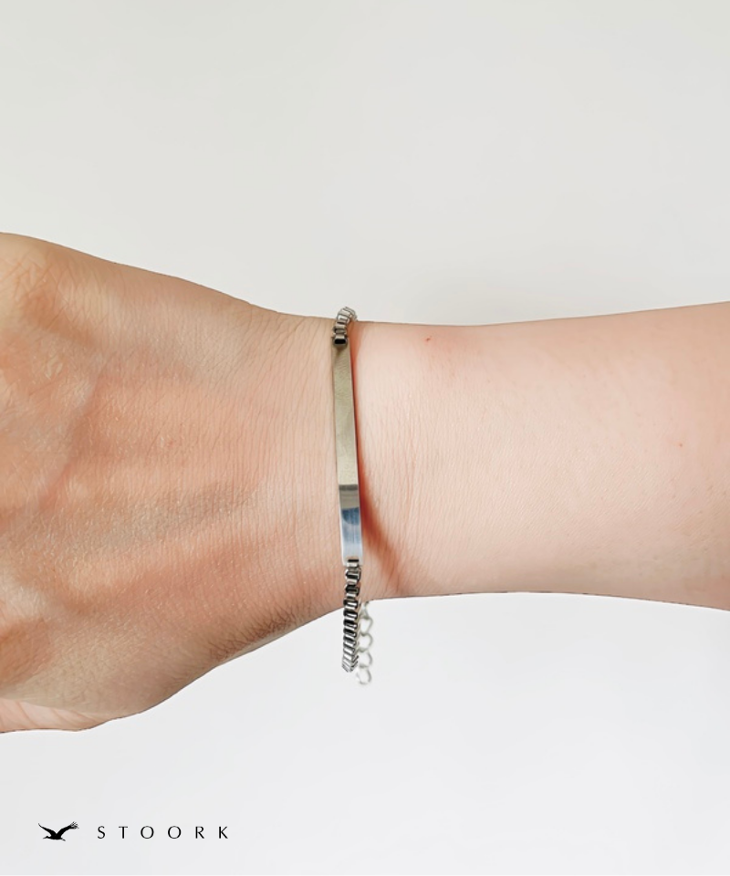 Plate Box Chain Bracelet