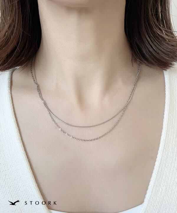 316L Simple Double Chain Necklace