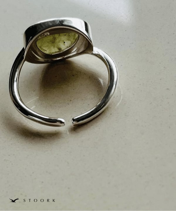 【再入荷】s925 Irregular Stone Ring