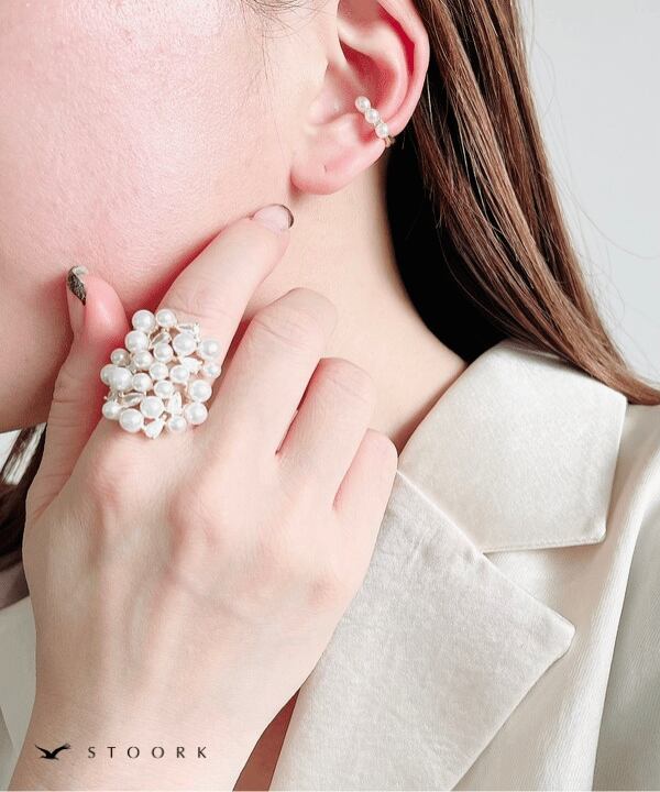 【再入荷】Volume Pearl Ring