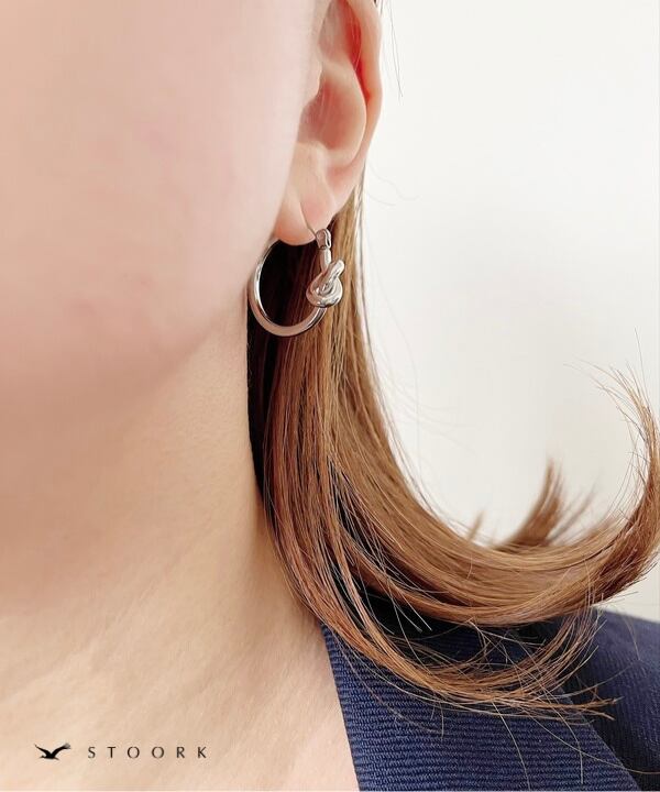 【再入荷】316L Knot Hoop Pierce