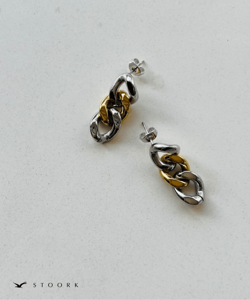 2Tone Bold Link Pierce - stoork