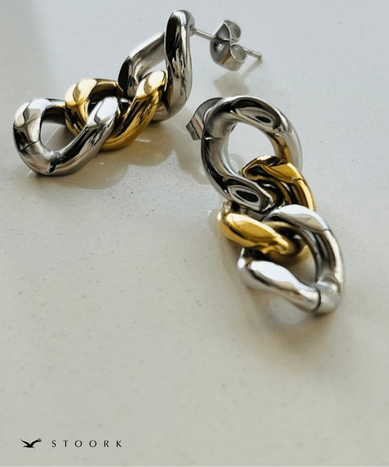 2Tone Bold Link Pierce - stoork