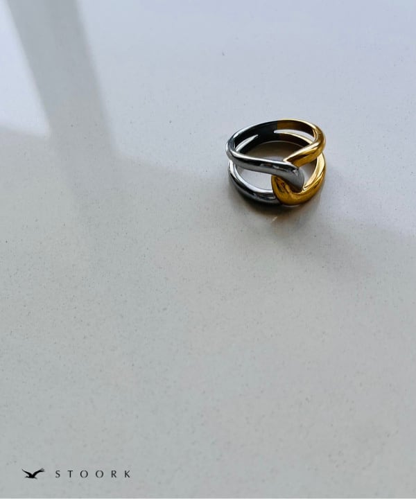 【再入荷】2Tone Knot Ring - stoork