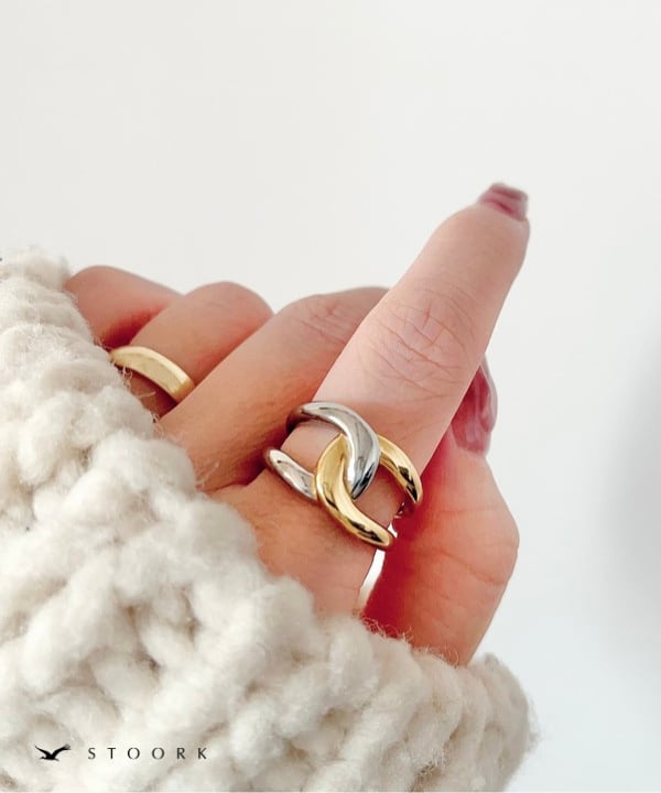 【再入荷】2Tone Knot Ring - stoork