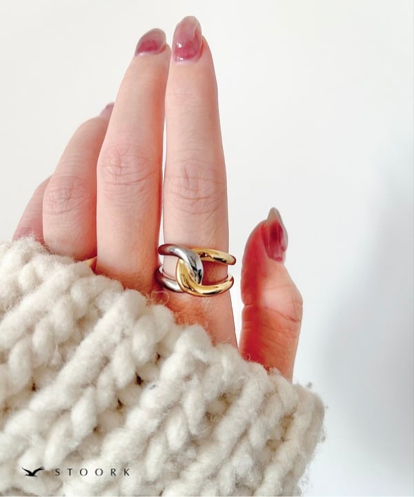 【再入荷】2Tone Knot Ring - stoork