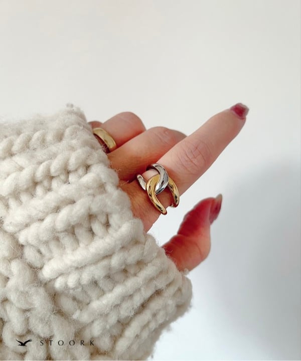 【再入荷】2Tone Knot Ring - stoork