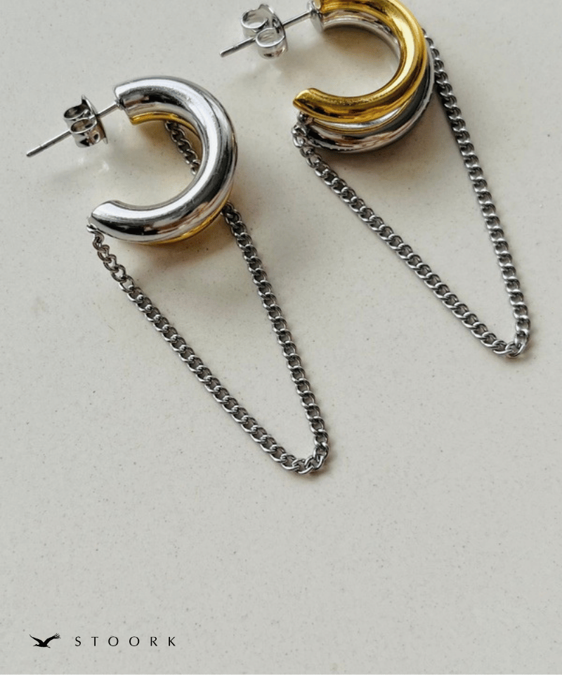 2Tone Metal Chain Pierce - stoork