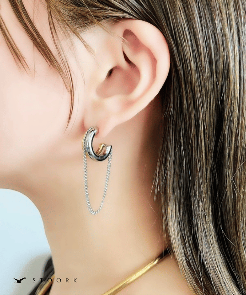 2Tone Metal Chain Pierce - stoork