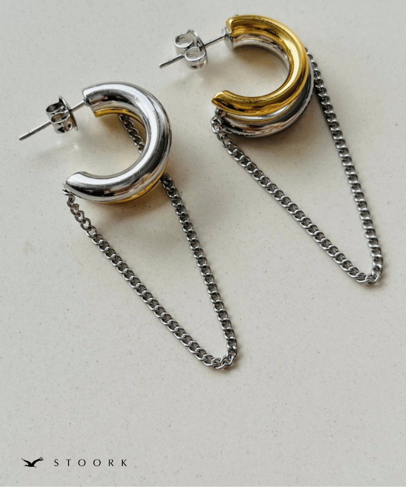 2Tone Metal Chain Pierce - stoork