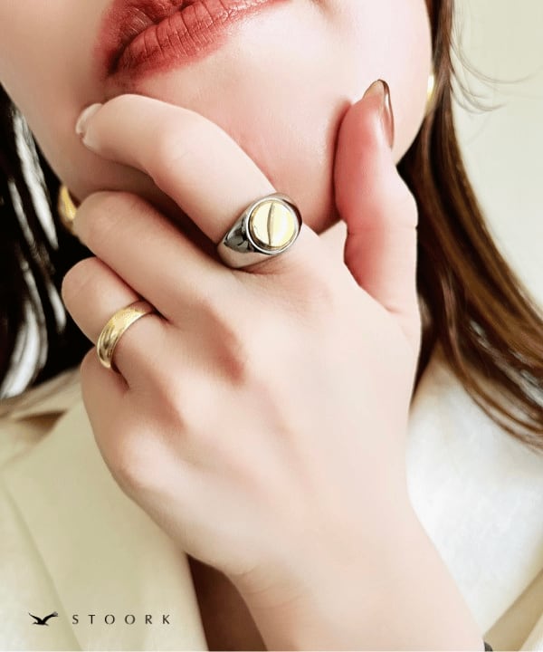 2tone Oval Ring - stoork