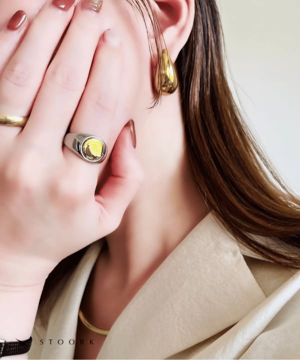 2tone Oval Ring - stoork