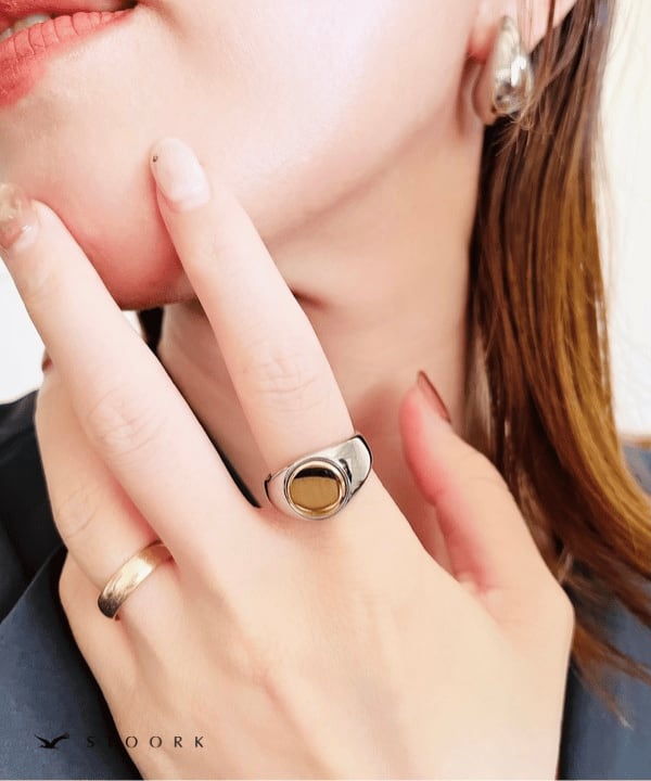 2tone Oval Ring - stoork