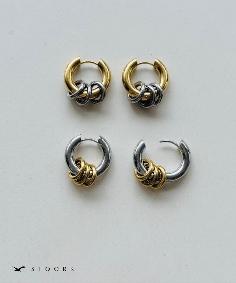 2tone Ring Hoop Pierce - stoork