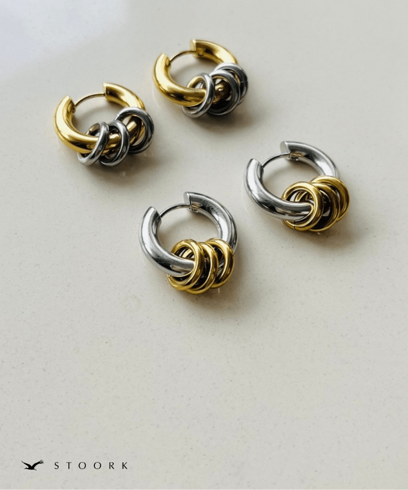 2tone Ring Hoop Pierce - stoork
