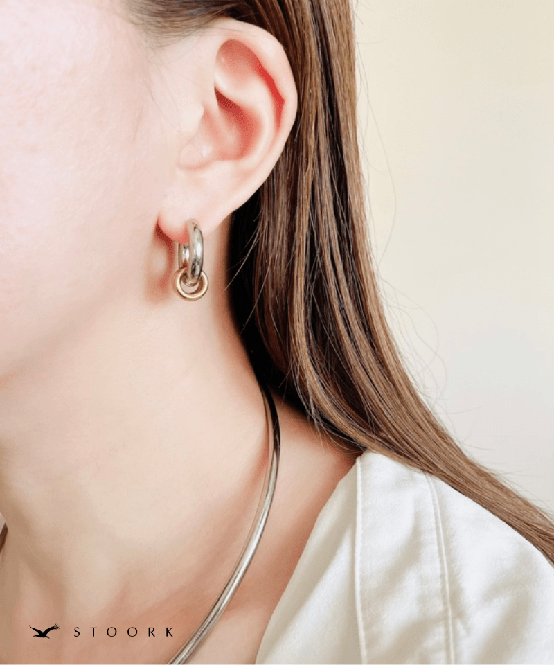 2tone Ring Hoop Pierce - stoork