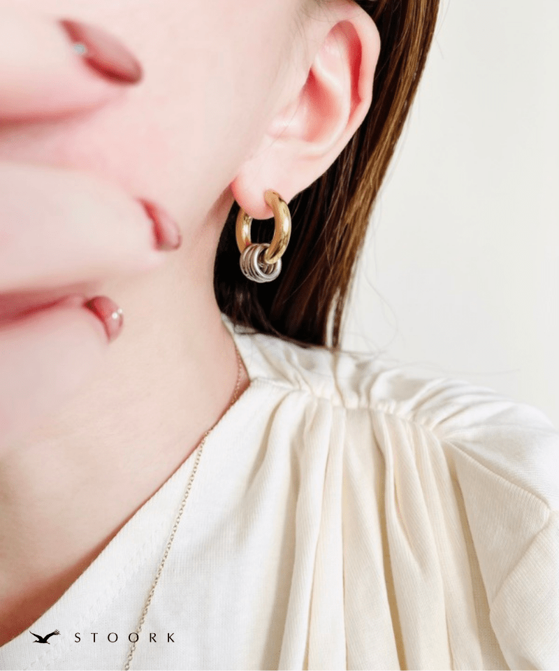 2tone Ring Hoop Pierce - stoork