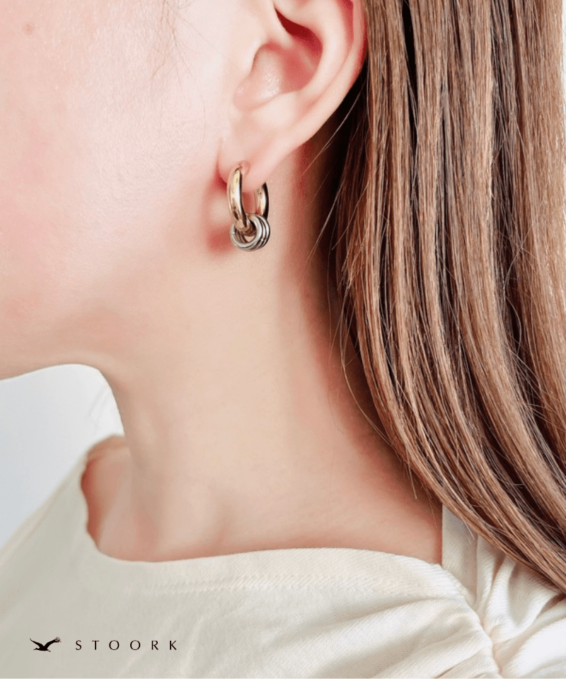 2tone Ring Hoop Pierce - stoork