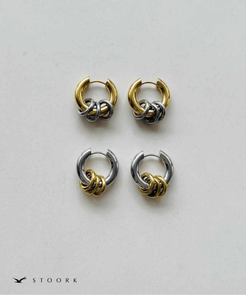 2tone Ring Hoop Pierce - stoork