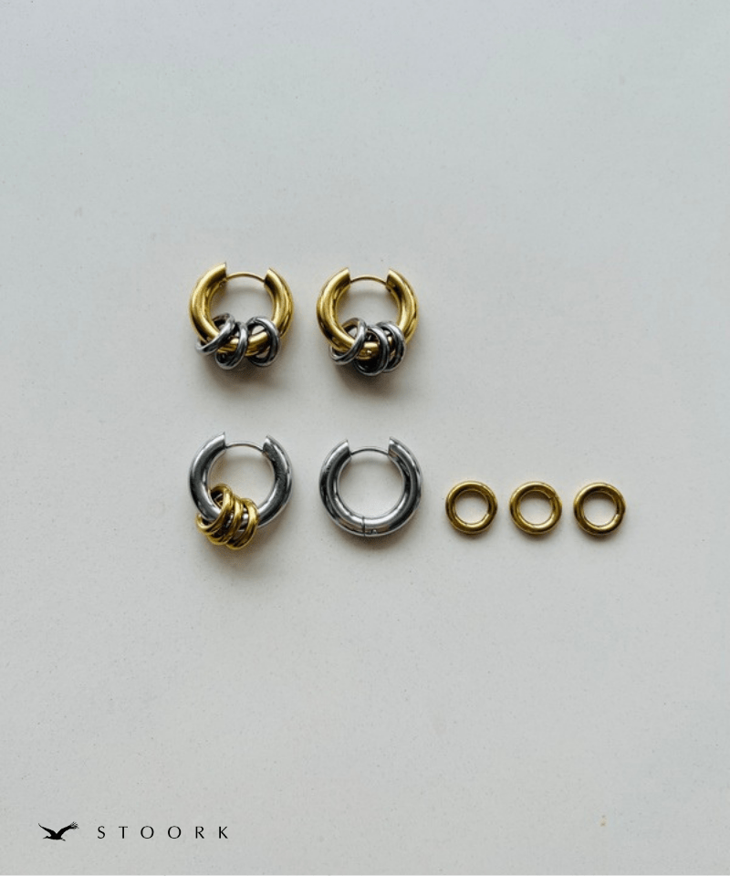 2tone Ring Hoop Pierce - stoork