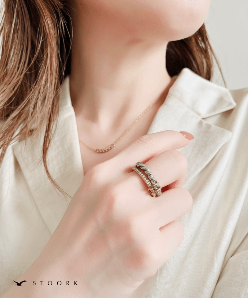 2Tone Twist Ring - stoork