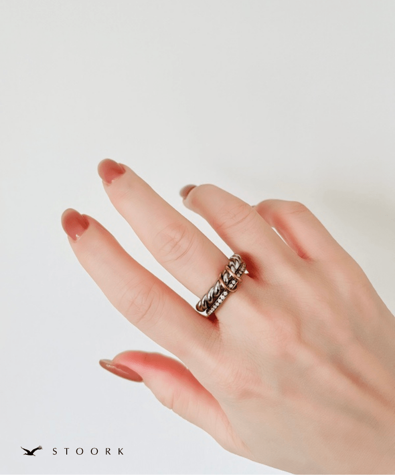 2Tone Twist Ring - stoork