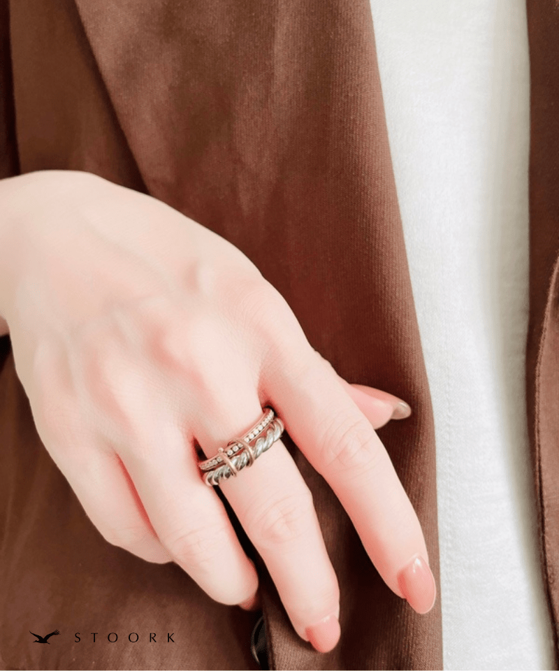 2Tone Twist Ring - stoork