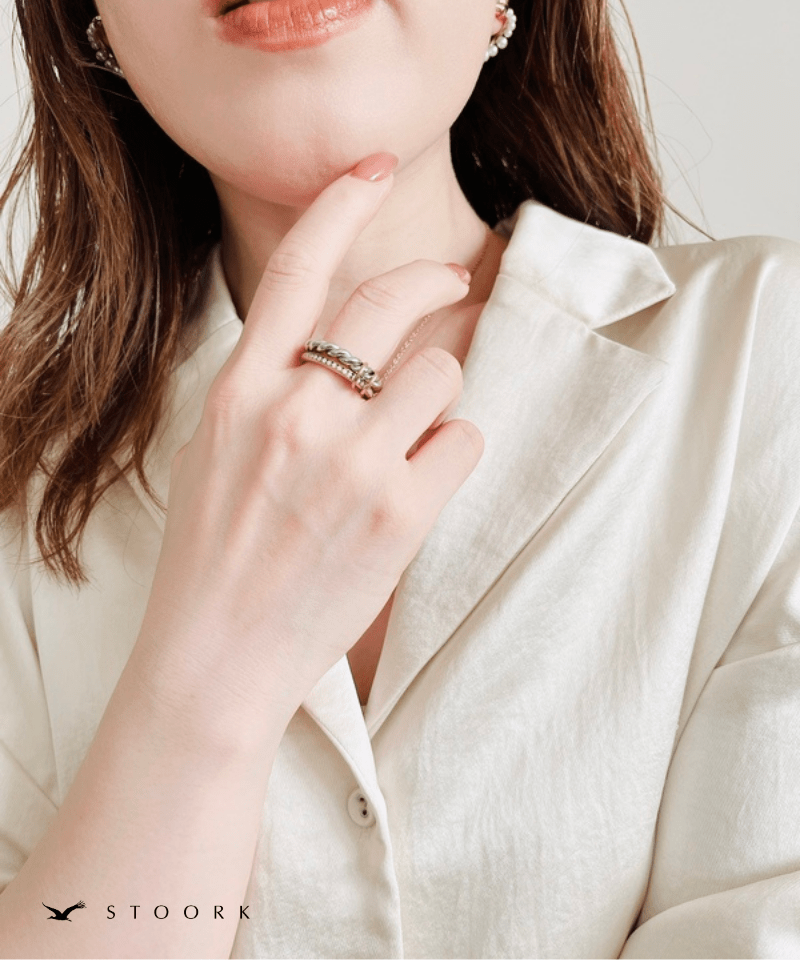 2Tone Twist Ring - stoork