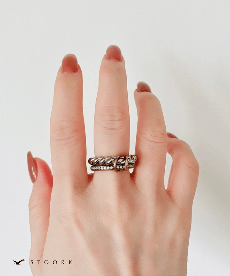 2Tone Twist Ring - stoork