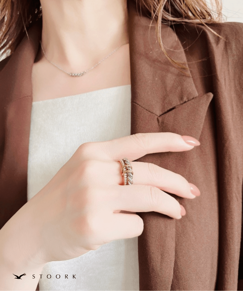 2Tone Twist Ring - stoork