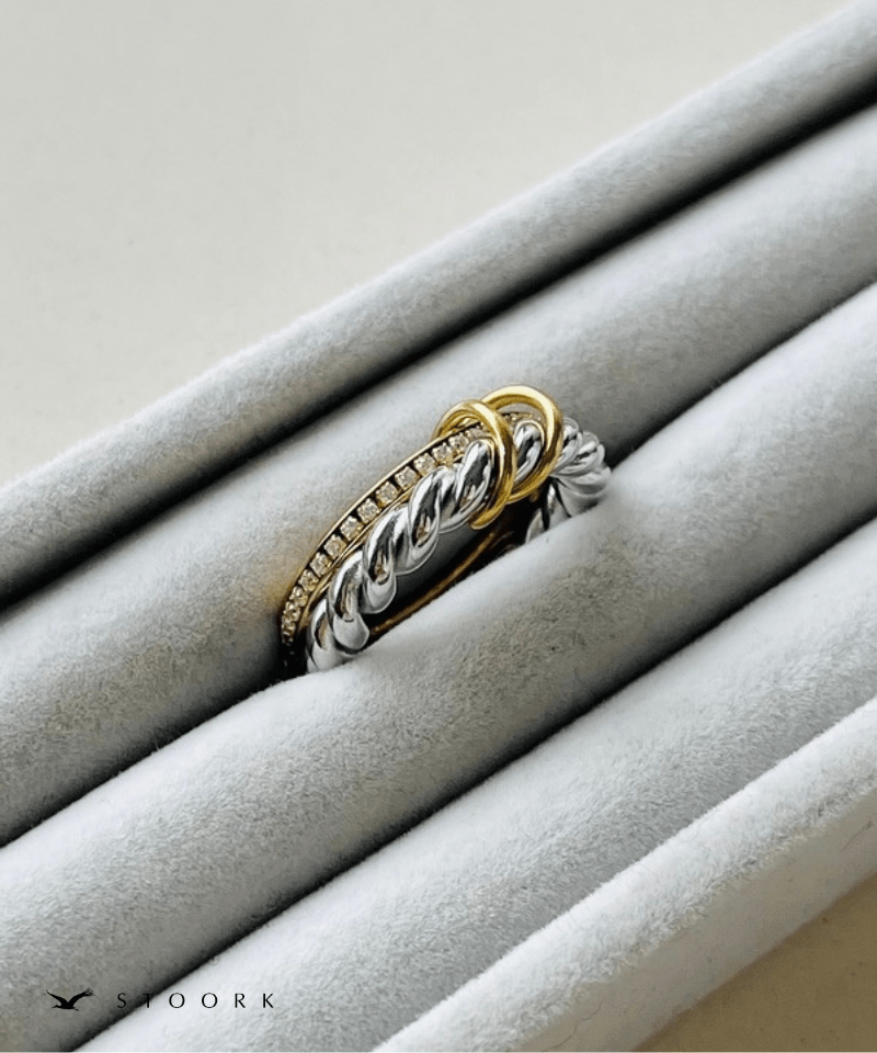 2Tone Twist Ring - stoork