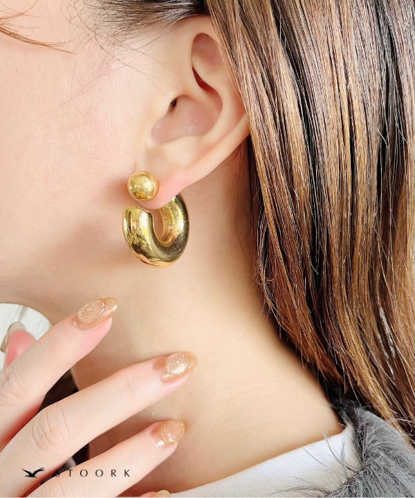 【再入荷】2way Ball Hoop Pierce - stoork