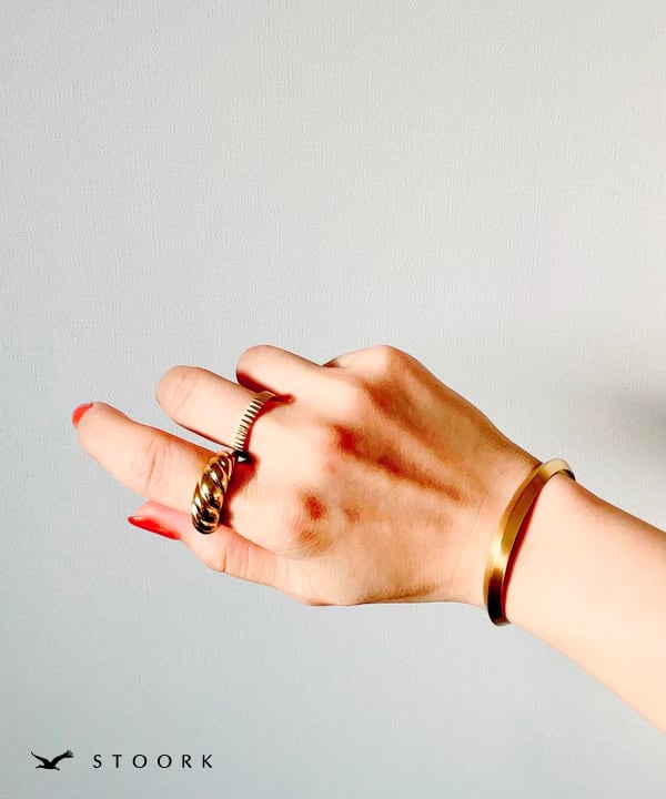 【再入荷】316L Croissant Ring - stoork