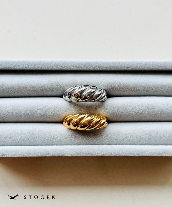 【再入荷】316L Croissant Ring - stoork