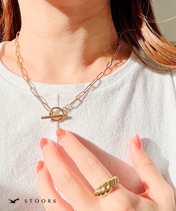 【再入荷】316L Croissant Ring - stoork
